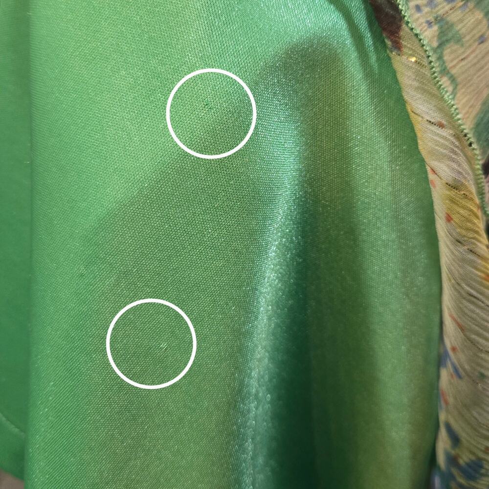 Sue Wong Vintage 100% Silk Emerald Green Halter Dress Size 6 - Picture 8 of 8